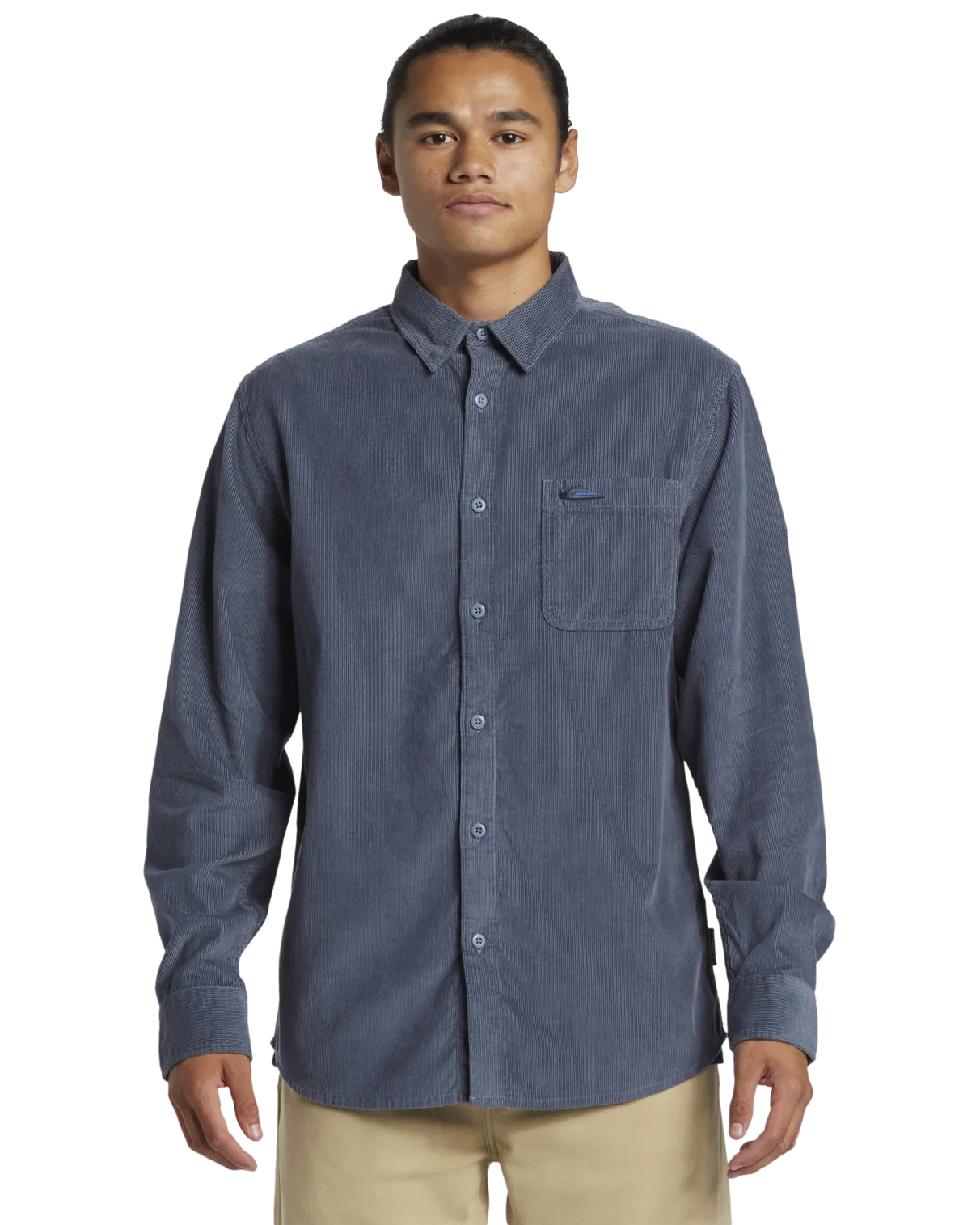 Smoke Trail Corduroy Shirt in Flint Stone