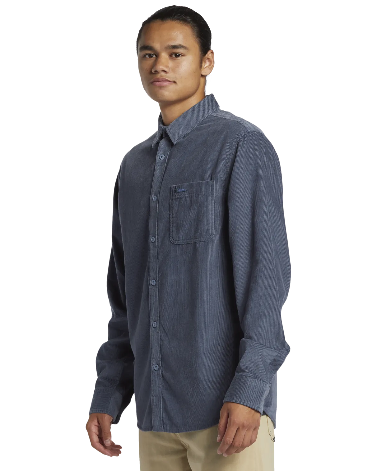 Smoke Trail Corduroy Shirt in Flint Stone