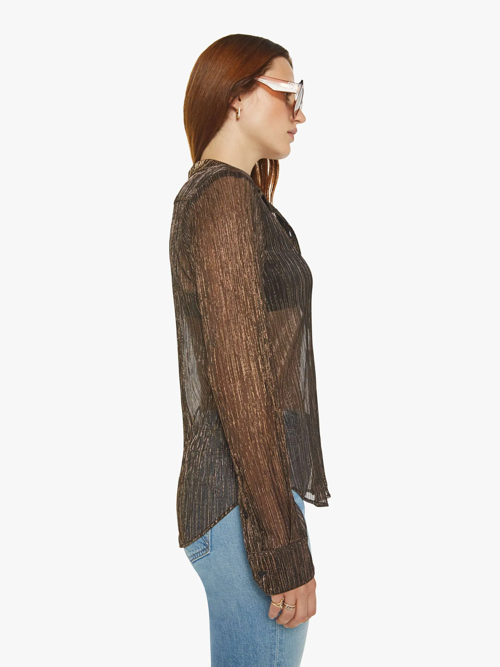 SPRWMN Fitted Button Up - Bronze