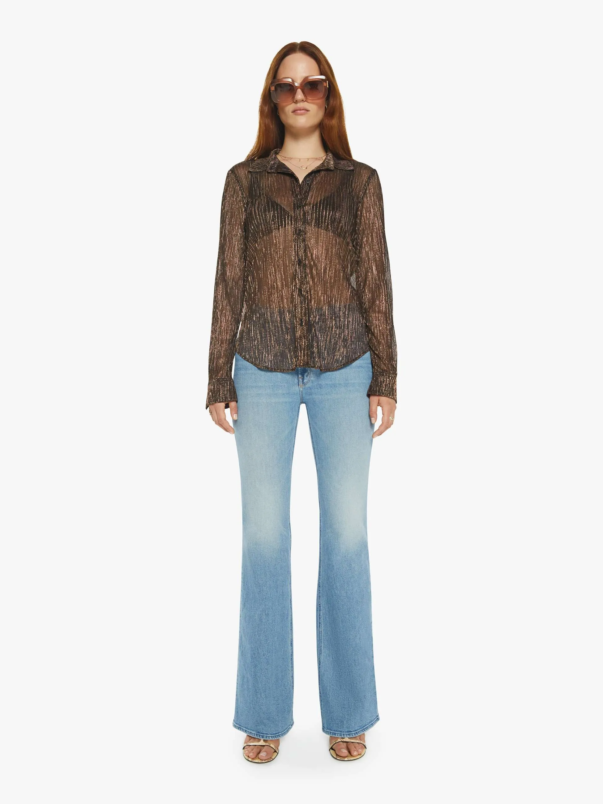 SPRWMN Fitted Button Up - Bronze