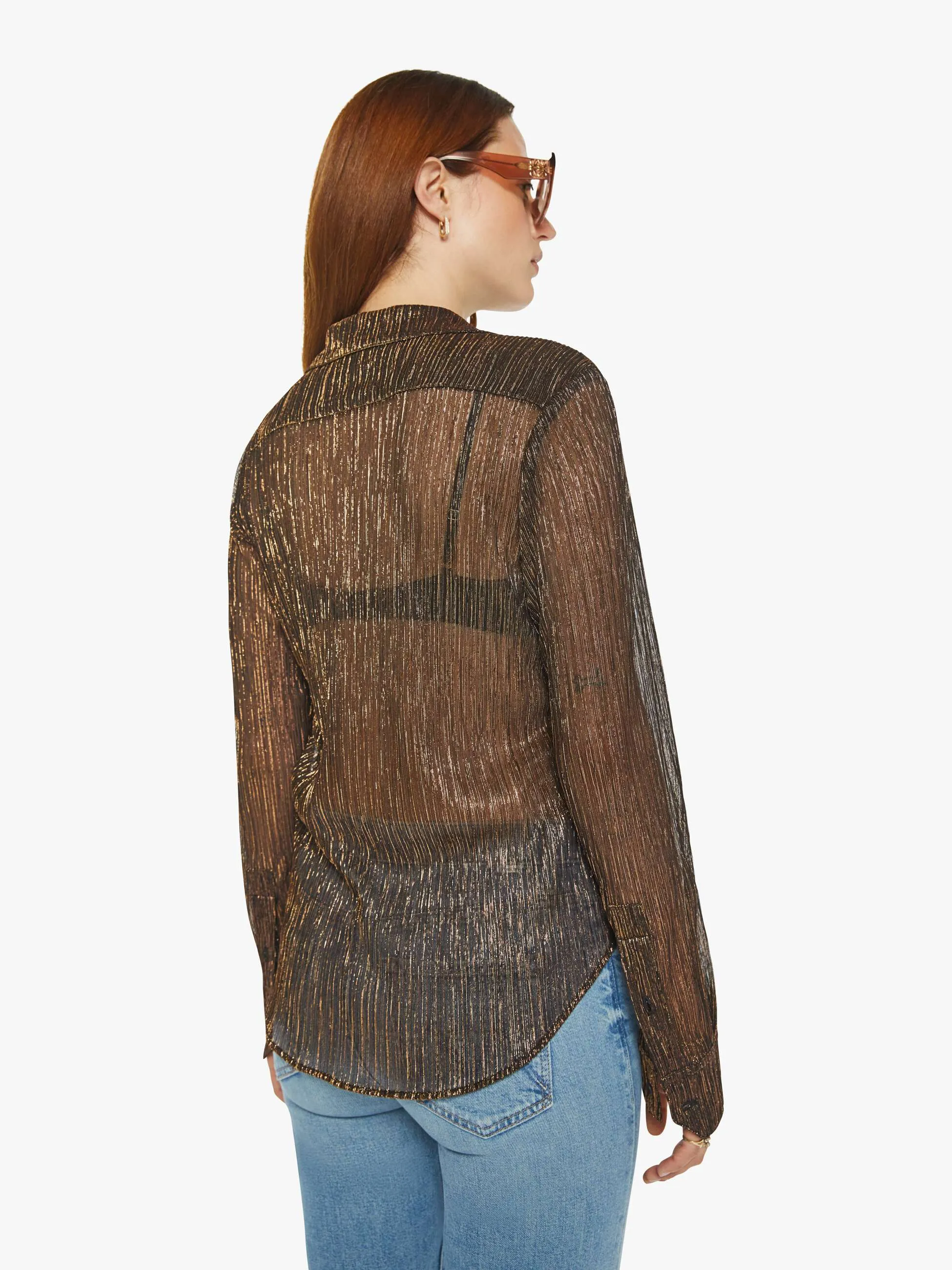 SPRWMN Fitted Button Up - Bronze