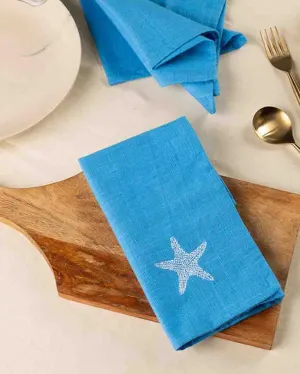 Starfish Soiree Cotton Slub Napkins