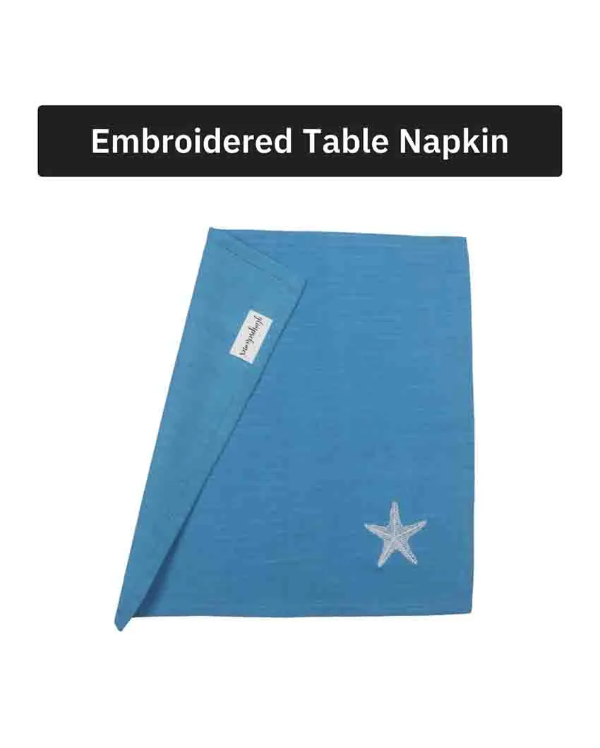 Starfish Soiree Cotton Slub Napkins