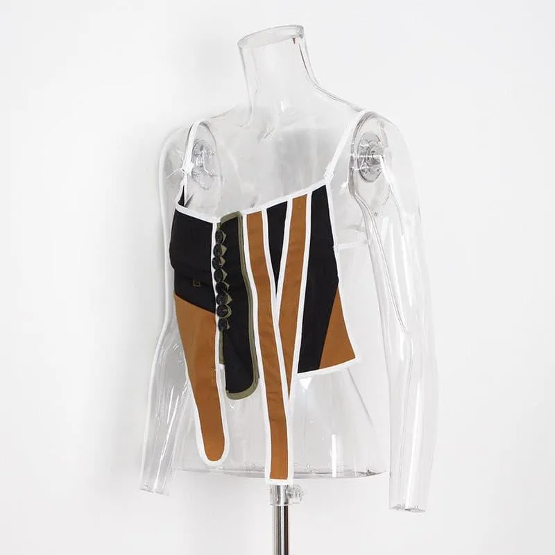 Street style design contrast color jacket