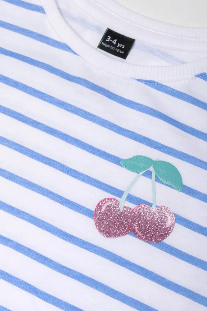 Stripe T-Shirt Light Blue