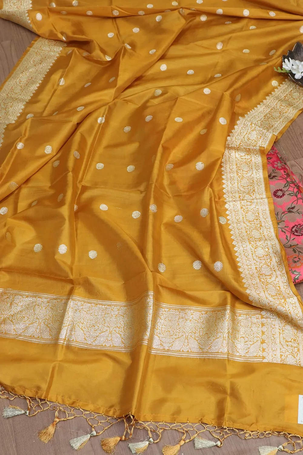 Stunning Pink Banarasi KimKhwab Silk Meenakari Suit With Banarasi Pure Katan Silk Dupatta