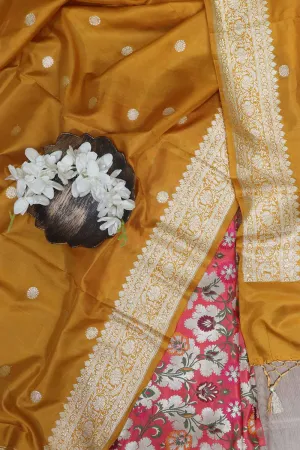 Stunning Pink Banarasi KimKhwab Silk Meenakari Suit With Banarasi Pure Katan Silk Dupatta