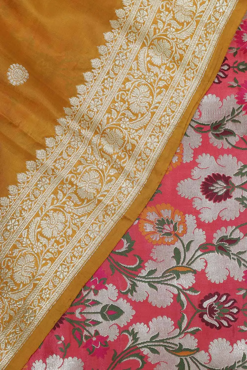 Stunning Pink Banarasi KimKhwab Silk Meenakari Suit With Banarasi Pure Katan Silk Dupatta
