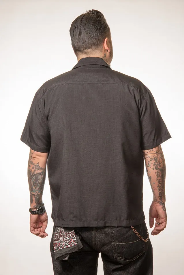 The Mickey Bowling Shirt in Black