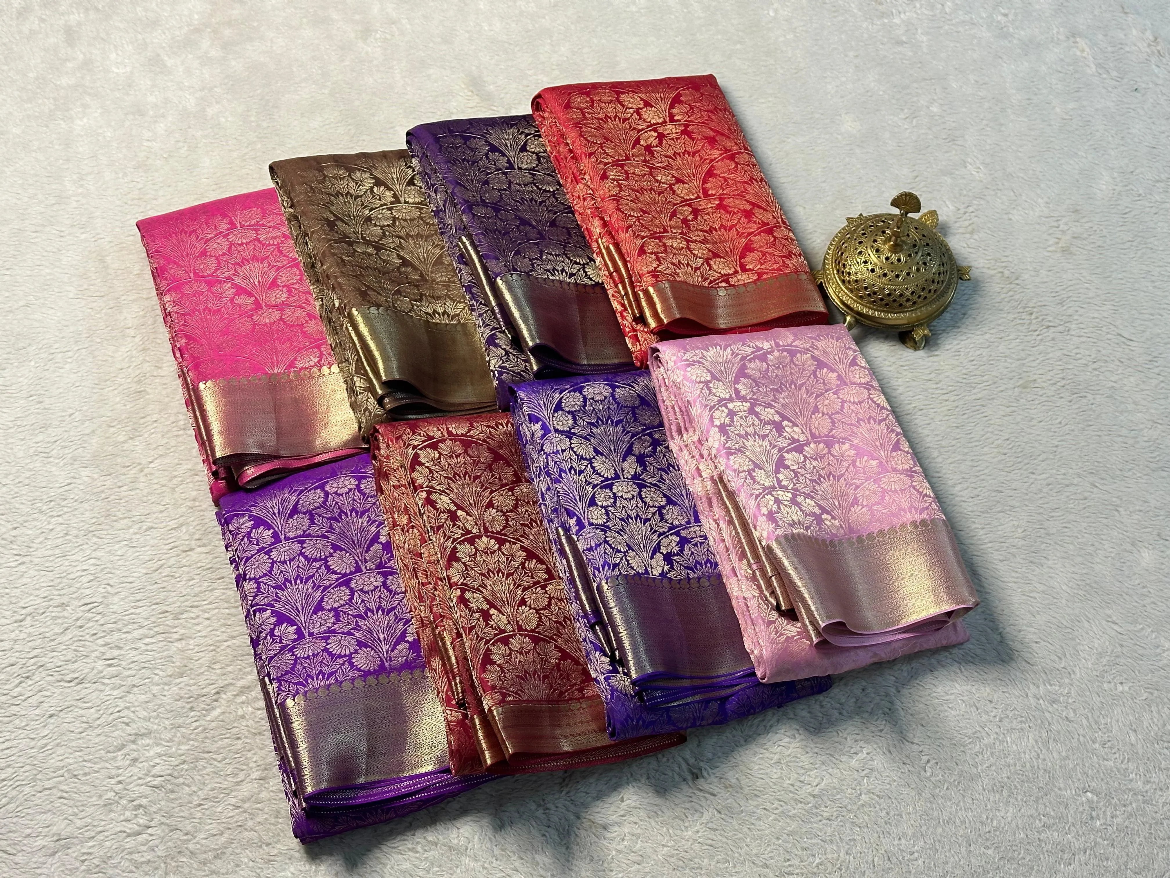 Timeless Charm: Discover Our Pure Brocade Silk Range