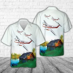 US Army Corps of Engineers Beechcraft 200 Hawaiian Shirt